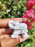 Howlite Elephant