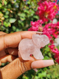 Rose Quartz Elephant