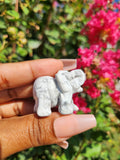 Howlite Elephant