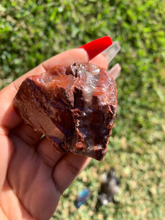 Raw Red Calcite