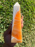 Orange Calcite Tower